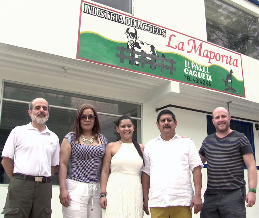 Familia fundadores de La Maporita con Mark Raush